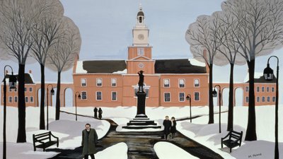 Philadelphia in the Snow by Maggie Rowe